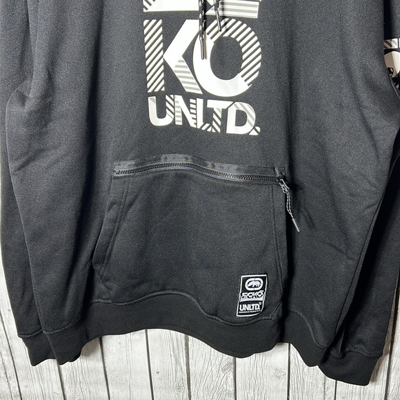 Ecko unltd a flash black hoodie size XL - Picture 4 of 13